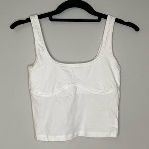 Victoria’s Secret PINK Contoured Crop Tank Top With Built-in Bra XS